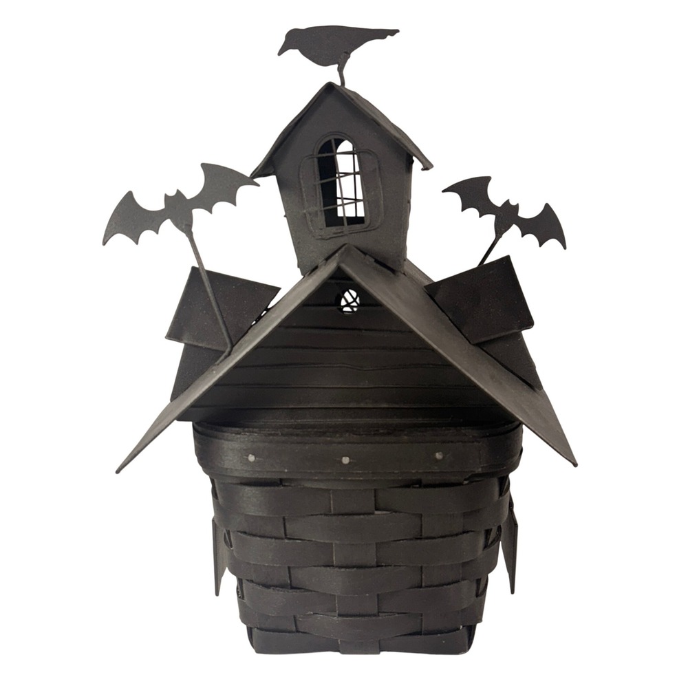Longaberber 2012 Haunted House Basket Metal Roof 5 Tie-Ons Protector Halloween‎ - Picture 3 of 16